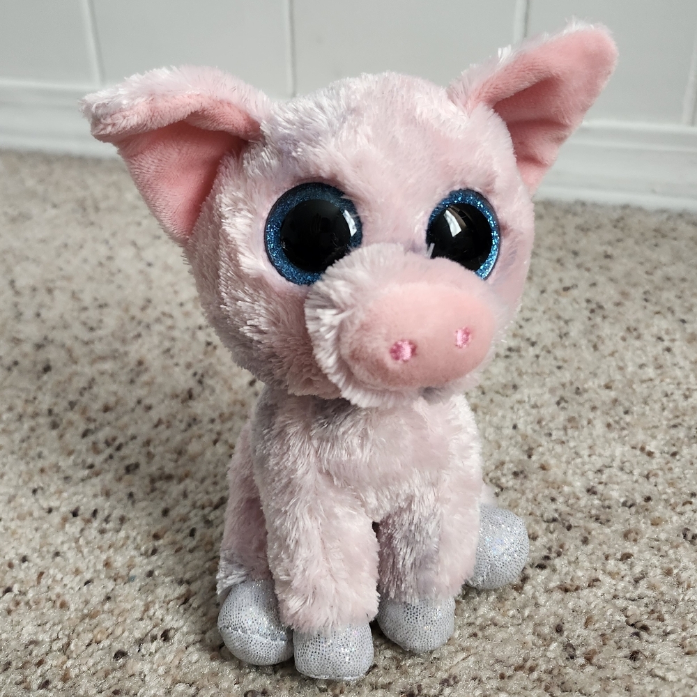 Ty Pink Stuffed Pig Hambone